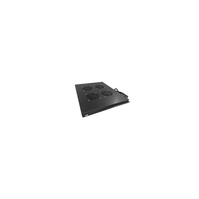 Panel wentylacyjny dachowy, 4 wentylatory, do szaf 800x800, kolor czarny ALANTEC