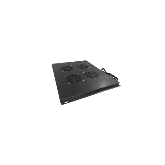 Panel wentylacyjny dachowy, 4 wentylatory, do szaf 800x800, kolor czarny ALANTEC