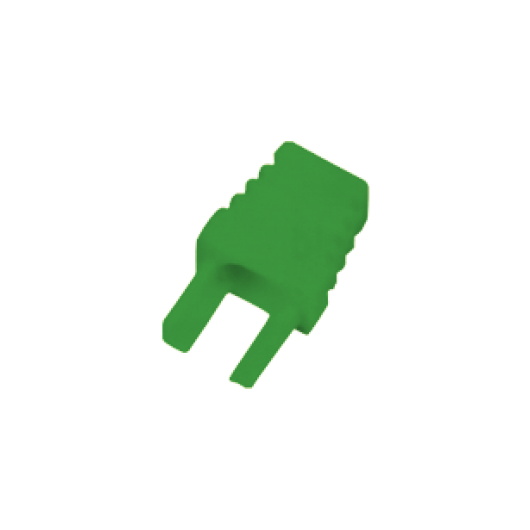 Osłonka wew. wtyku RJ45 zielona ALANTEC