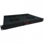 Panel wentylacyjny 19" 1U, 4 wentylatory, termostat, kolor czarny ALANTEC 1