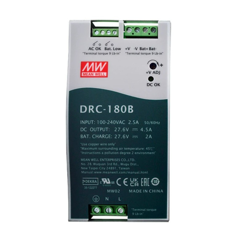 DRC-180B Pulsar DRC 27.6V/180W/4.5A/2A zasilacz na szynę DIN