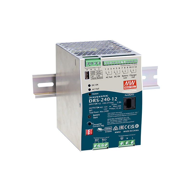 DRS-240-12 Pulsar DRS 12V/240W/4.6A/15.4A zasilacz na szynę DIN