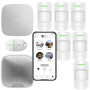 BEZPRZEWODOWY system alarmowy AJAX 6 czujników PIR 1