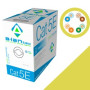 Kabel kat.5e PVC U/UTP drut żółtyi 4x2x0,5 ALANTEC 1