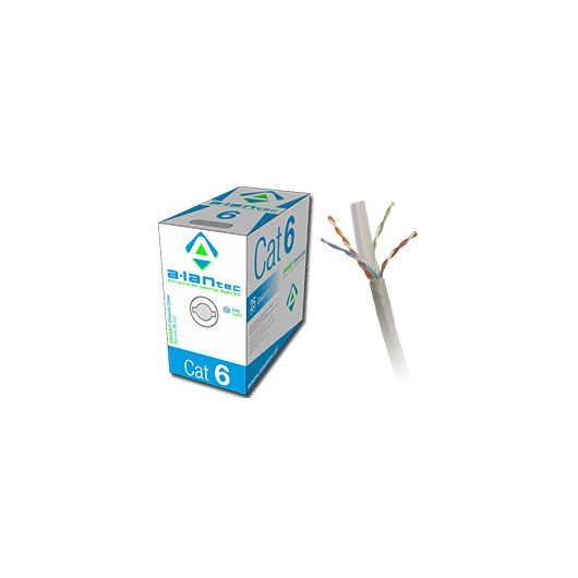 Kabel kat.6 PVC U/UTP drut 4x2x0,57 ALANTEC Karton