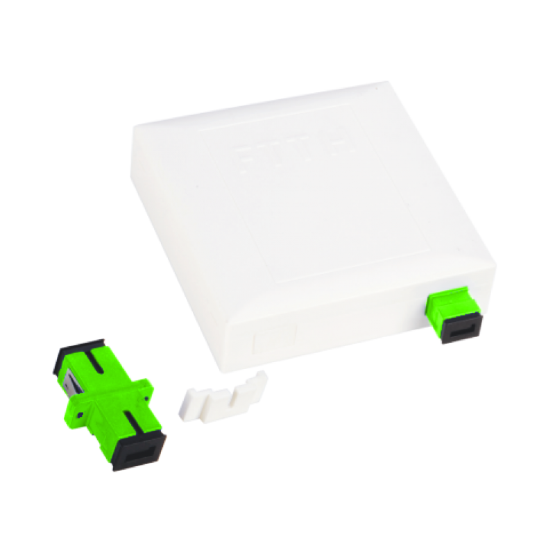 Gniazdo naścienne FTTH 2C bez adapterów ALANTEC