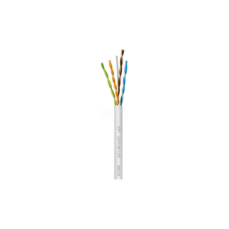 Kabel kat.6 PVC U/UTP drut 4x2x0,5 BITNER