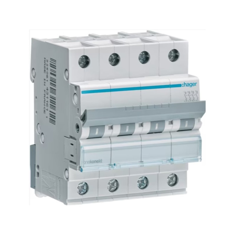 MCB Wyłącznik nadprądowy Icn6000A 4P C 63A