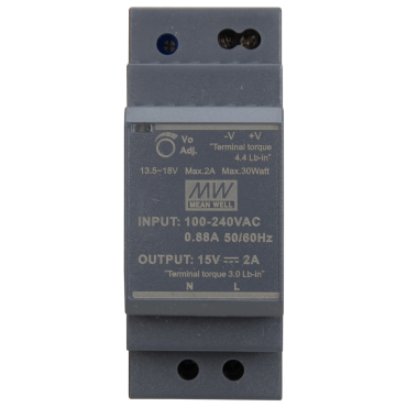 HDR-30-15 Pulsar HDR 15V/30W/2A zasilacz na szynę DIN