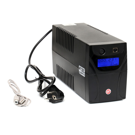 Zasilacz UPS 650VA LCD GT POWER BOX gniazda schuko