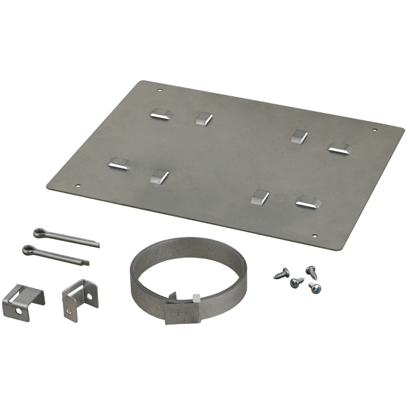 Opaska zaciskowa OZB3 z blachą montażową