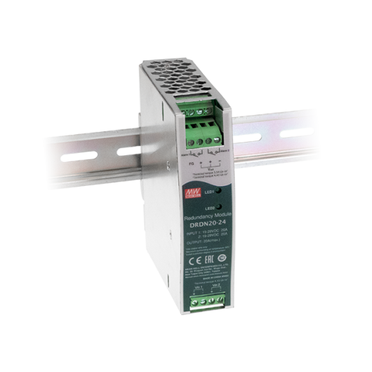 DRDN20 24V/20A moduł redundantny na szynę DIN Pulsar DRDN20-24