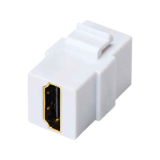 Gniazdo HDMI typu keystone (2x żeńskie), kolor biały ALANTEC